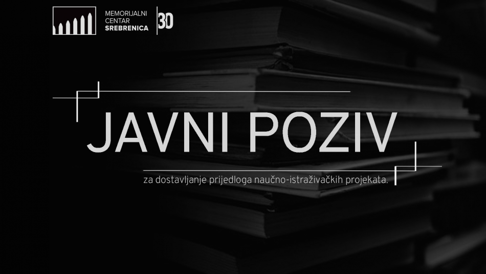 <ol style="text-align: justify;">
<li><strong> Predmet Javnog poziva:</strong></li>
</ol>
<p style="text-align: justify;">Predmet Javnog poziva je izbor naučno-istraživačkih projekata naučnika iz Bosne i Hercegovine koji se bave proučavanjem rata u Bosni i Hercegovini 1992–1995, njegovim pravnim, političkim, socijalnim i kulturnim pretpostavkama kao i posljedicama, uključujući i istraživanje različitih aspekata kulture, te ratnih zločina s posebnim fokusom na genocid u Srebrenici. Prijaviti se mogu aktivni istraživači iz oblasti historiografije, političkih i pravnih nauka, sociologije i kulturalnih studija.</p>
<p style="text-align: justify;">Sa četiri najbolje ocijenjena rada biće zaključen ugovor o autorskom djelu kojim će biti uređena međusobna prava i obaveze između istraživača i Memorijalnog centra Srebrenica-Potočari.</p>
<ol start="2" style="text-align: justify;">
<li><strong> Trajanje i naknada na osnovu ugovora o autorskom djelu:</strong></li>
</ol>
<p style="text-align: justify;">Ugovor o autorskom djelu se zaključuje u trajanju do 6 (šest) mjeseci. Ukupan iznos pojedinačne bruto autorske naknade za navedeni period iznosi 5.000,00 KM.</p>
<ol start="3" style="text-align: justify;">
<li><strong> Teme koje mogu biti predmet naučno-istraživačkog projekta:</strong></li>
</ol>
<ul style="text-align: justify;">
<li>Historija rata u BiH (politički, pravni, društveni i kulturni aspekti)</li>
<li>Ideološke, političke, društvene i kulturne pretpostavke rata u BiH</li>
<li>Pravne, ideološke, političke, društvene i kulturne posljedice rata u BiH</li>
<li>Genocid i ratni zločini</li>
<li>Kultura sjećanja u odnosu na rat u Bosni i Hercegovini</li>
</ul>
<ol start="4" style="text-align: justify;">
<li><strong> Kriteriji za prijavu naučno-istraživačkog projekta:</strong></li>
</ol>
<p style="text-align: justify;">Kandidati su uz prijavu dužni priložiti:</p>
<ul style="text-align: justify;">
<li>Detaljan opis istraživačkog rada (8.000–14.000 znakova bez popisa literature), uključujući obrazloženje značaja teme i njenog doprinosa naučnoj zajednici;</li>
<li>Plan rada po mjesecima;</li>
<li>Biografiju sa bibliografijom;</li>
<li>Dodatno: tri prethodno objavljena rada relevantna za istraživanje (ako su dostupna).</li>
</ul>
<p style="text-align: justify;"> </p>
<ol start="5" style="text-align: justify;">
<li><strong> Postupak i kriteriji izbora:</strong></li>
</ol>
<p style="text-align: justify;">O izboru prijava odlučuje imenovana komisija. Glavni kriteriji su naučna relevantnost i originalnost predloženog istraživačkog rada, kao i kompetencije istraživača.</p>
<ol start="6" style="text-align: justify;">
<li><strong> Obaveze odabranih istraživača:</strong></li>
</ol>
<ul style="text-align: justify;">
<li>Istraživač podnosi mjesečne izvještaje o napretku istraživanja i završni izvještaj po isteku ugovornog roka;</li>
<li>Nepoštivanje ugovornih obaveza može biti osnov za retroaktivno raskidanje ugovora i povrat sredstava;</li>
<li>Sva pitanja koja nisu regulisana ovim Javnim pozivom biće definisana posebnim ugovorom o autorskom djelu između istraživača i Memorijalnog centra Srebrenica-Potočari.</li>
</ul>
<ol start="7" style="text-align: justify;">
<li><strong> Način i rok za prijavu:</strong></li>
</ol>
<p style="text-align: justify;">Prijave se vrše putem aplikacionog obrasca <a href="/assets/photos/editor/Prijavni_obrazac_za_Javni_poziv.doc" target="_blank" rel="noopener" title="Prijavni obrazac za javni poziv">Prijavni obrazac za javni poziv</a> ili putem e-mail adrese: info@srebrenicamemorial.org.</p>
<p style="text-align: justify;">Rok za dostavu prijava je 30 dana od dana objavljivanja Javnog poziva u dnevnim novinama.</p>
<p style="text-align: justify;">Prijave sa pratećom dokumentacijom i naznakom: <strong><em>„Javni poziv za dostavljanje prijedloga naučno-istraživačkih projekata -NE OTVARATI</em>“</strong>, dostaviti lično ili putem pošte u zatvorenim kovertama na adresu:</p>
<p style="text-align: justify;">Memorijalni centar Srebrenica-Potočari Spomen obilježje i mezarje za žrtve genocida iz 1995. godine,</p>
<p style="text-align: justify;">Potočari b.b.; 75 430 Srebrenica</p>
<p style="text-align: justify;"> </p>