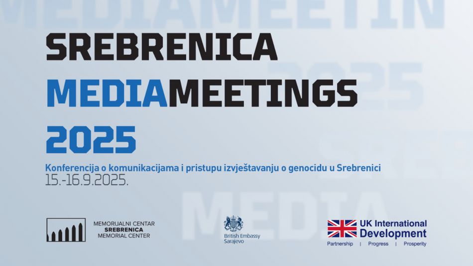 <div class="x_elementToProof" data-olk-copy-source="MessageBody">Program zvanično počinje 15. septembra zajedničkom posjetom Muzeju genocida i otvaranjem na kojem će se učesnicima obratiti koordinatorica projekta Mirela Osmanović. Prvog dana slijedi niz panel diskusija, uključujući teme Komunikacije i sjećanje, Sjećanje na Srebrenicu: Svjetski standardi u pripremi i planiranju, Vijesti savremenog doba: Digitalni mediji i interes javnosti, Komunikacija institucija i organizacija: Kako uključujemo zajednicu i Lokalni kontekst i izvještavanje o Srebrenici. Među panelistima i moderatorima su Damir Šagolj, Adem Mehmedović, Irena Antić, Semir Mujkić, Benjamin Butković, Miran Mahmutović, Rialda Oćuz, Semir Hambo, Dejan Jazvić, Avdo Avdić, Kenan Kešmer, Nedim Jahić, Saša Kulukčija, Kasim Softić, Adisa Imamović, Omer Hasanović, Harun Karčić, Adnan Rondić i Nikola Vučić. </div>
<div class="x_elementToProof"><br /><br /></div>
<div class="x_elementToProof">Drugog dana, 16. septembra, fokus programa biće na praktičnom radu kroz interaktivne radionice posvećene savremenim medijskim praksama i novim formama izvještavanja. Radionice Digitalni mediji i teme ljudskih prava, Veliki događaji i planiranje timova, Organizacija i produkcija, U interesu javnosti, Razvoj podcasta i Od ideje do priče vodiće iskusni medijski stručnjaci Semir Hambo, Benjamin Butković, Miran Mahmutović, Selma Učanbarlić, Jovana Sladoje i Arijana Saračević Helać, koji će učesnicima pružiti konkretna znanja i praktične smjernice za kreiranje kvalitetnih medijskih sadržaja.<br /><br /></div>
<div class="x_elementToProof"></div>
<div class="x_elementToProof">Srebrenica Media Meetings predstavlja jedinstvenu priliku za povezivanje novinara, urednika, predavača i medijskih radnika iz cijelog regiona u cilju razmjene iskustava, razvijanja profesionalnih standarda i osnaživanja uloga medija u očuvanju kulture sjećanja. Program će omogućiti učesnicima da kroz panele, predavanja i radionice zajednički rade na unapređenju pristupa izvještavanju o genocidu i medijskom pokrivanju društveno osjetljivih tema, uz posebno naglašenu odgovornost prema javnosti i budućim generacijama.</div>
<div class="x_elementToProof"><br /><br /></div>
<div class="x_elementToProof">Prvi Srebrenica Media Meetings realizuje se uz podršku Vlade Ujedinjenog Kraljevstva, čime se dodatno naglašava međunarodna važnost i značaj unapređenja medijskog izvještavanja o jednoj od najvažnijih tema savremenog društva.</div>